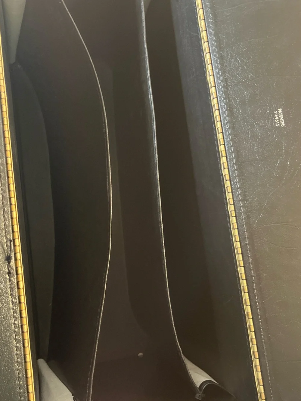 Classic Black Catalog Case with Gold Hardware